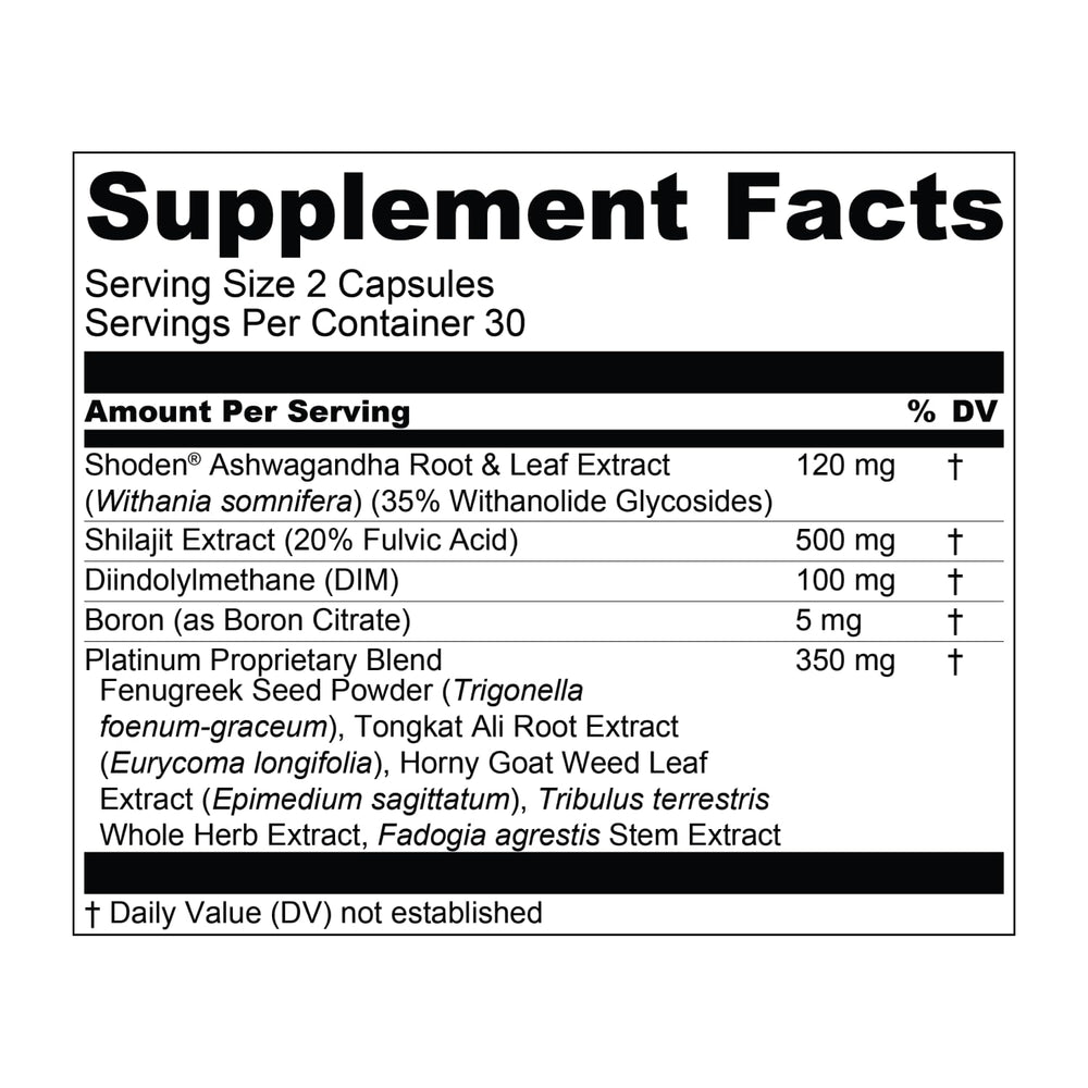 Essential Elements T-Hero Platinum promotes libido and vitality in an active lifestyle.