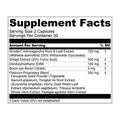 Essential Elements T-Hero Platinum promotes libido and vitality in an active lifestyle.