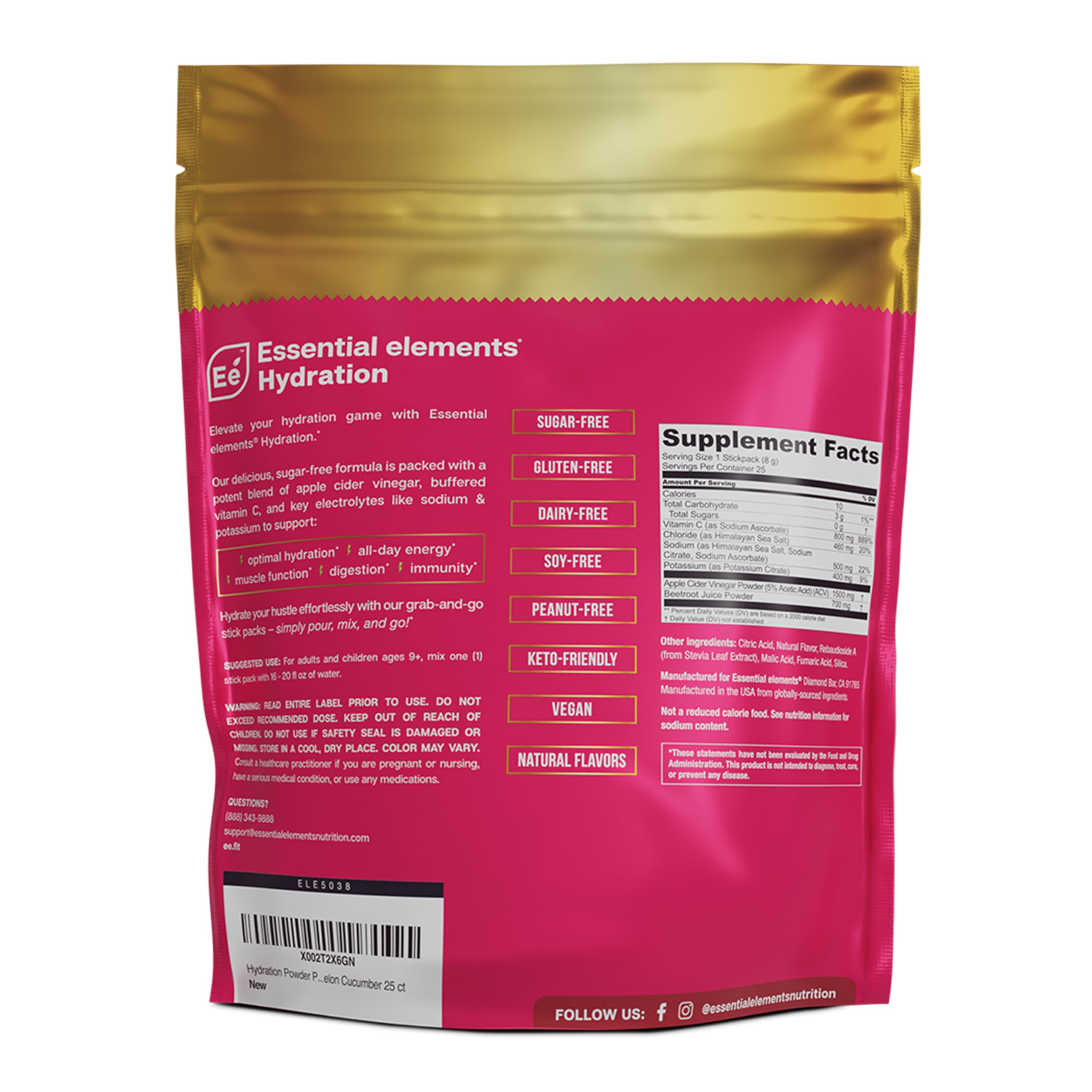 Essential Elements Vitamin C boost supporting hydration routines
