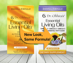 Essential Formulas bottle and capsules pictured for easy daily plant-based supplementation.