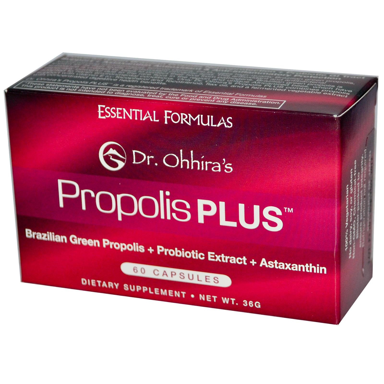 Brazilian Green Propolis bottle by Essential Formulas highlighting immune support and neuroprotection potential.