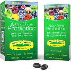 Essential Formulas Dr. Ohhira's Original bottle front view for daily gut balance.