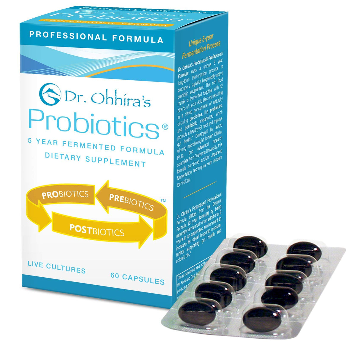 Essential Formulas Dr. Ohhira’s Probiotics professional bottle front for daily gut support
