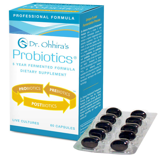 Essential Formulas Dr. Ohhira’s Probiotics professional bottle front for daily gut support