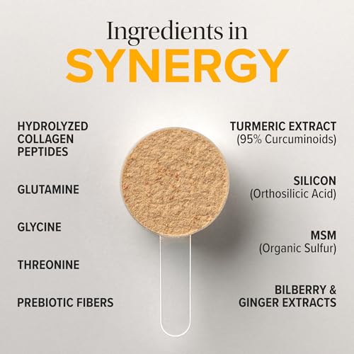 Essential Nutrition Collagen Gut powder being poured into water for a daily routine.