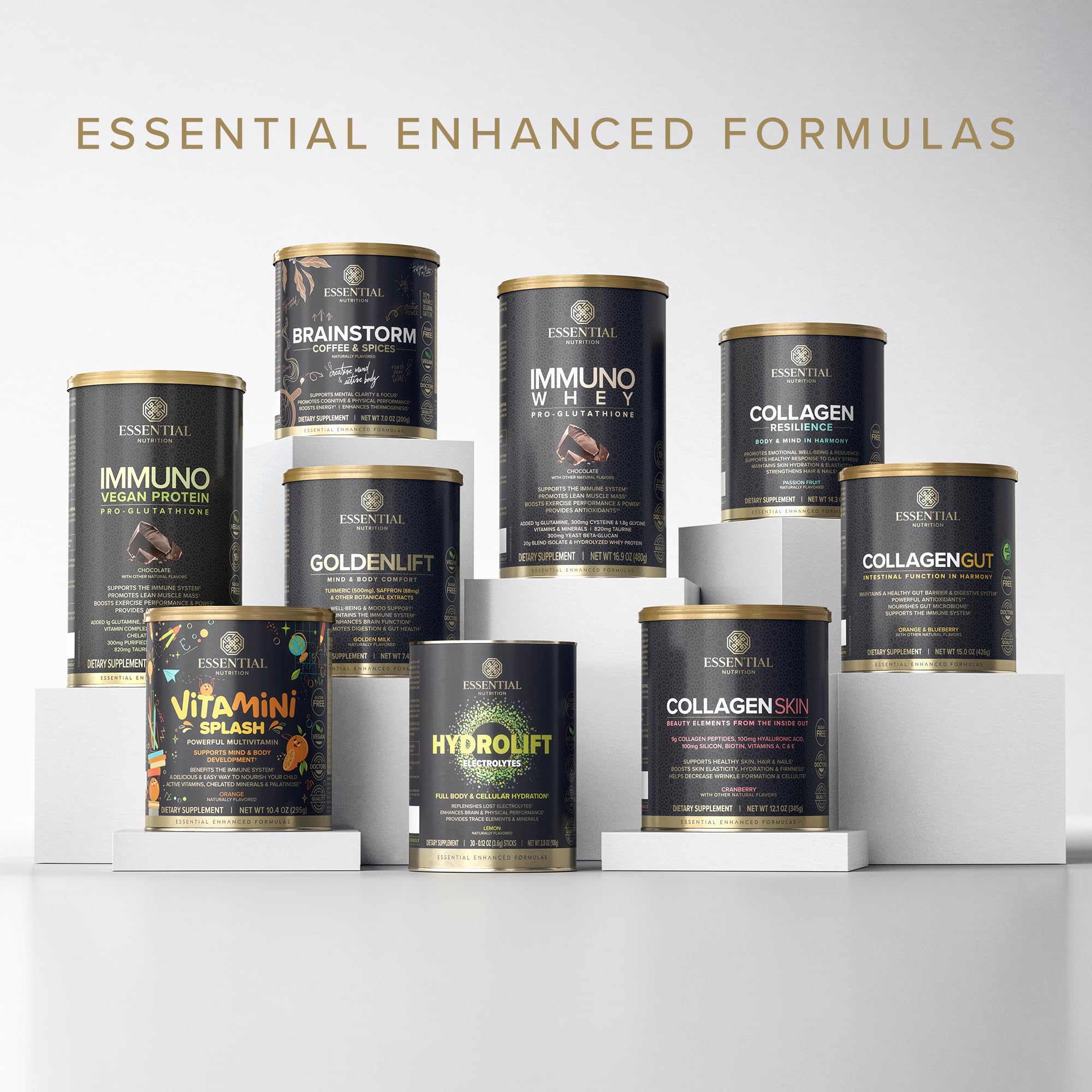 Essential Nutrition Collagen Gut serving size: 20 servings per tub.
