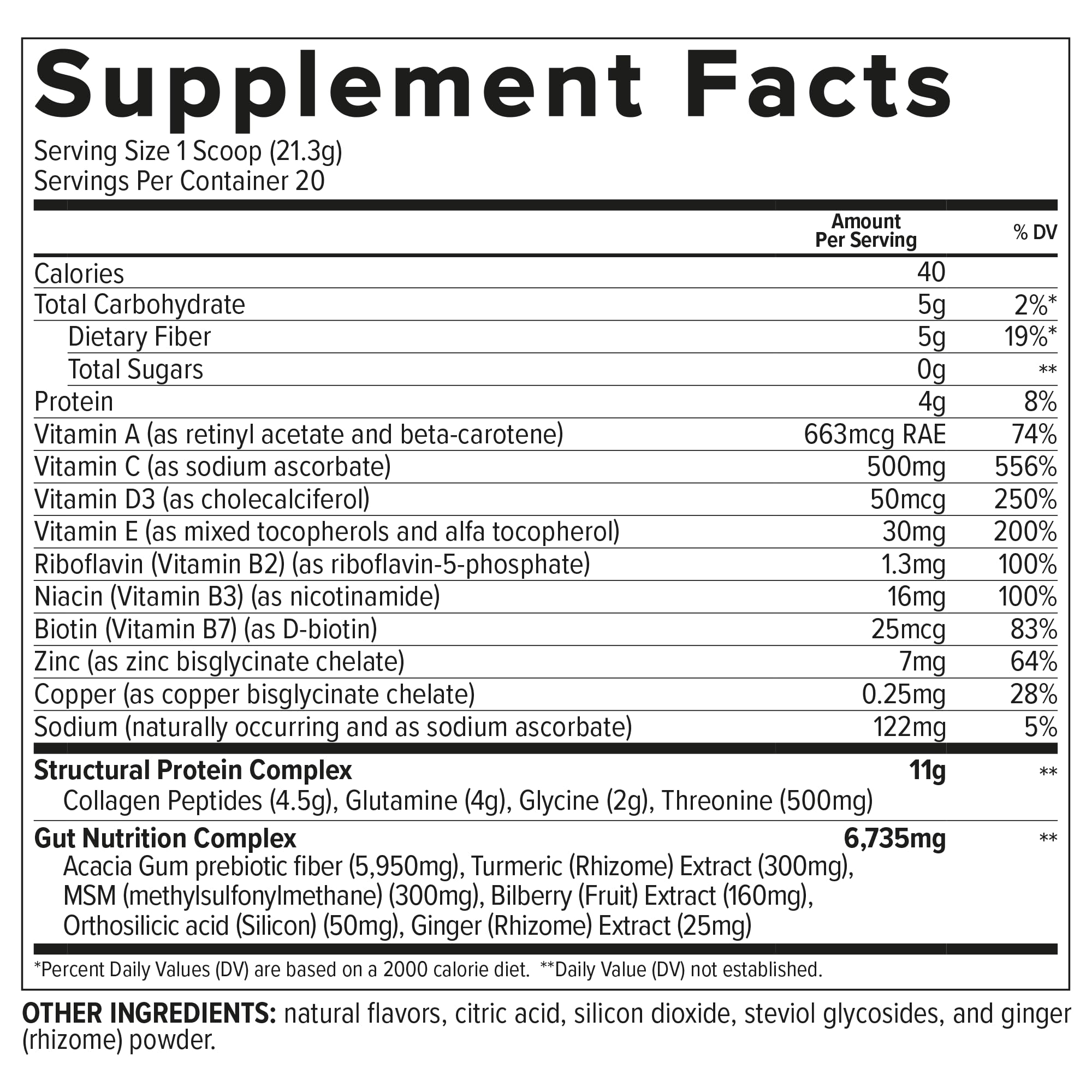 Essential Nutrition Collagen Gut smoothie mix in a glass for a tasty beverage.