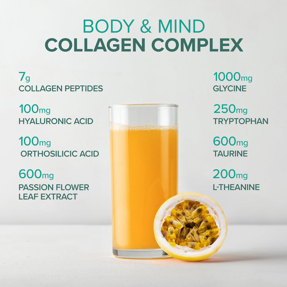Essential Nutrition Collagen Resilience blended into a smoothie texture.