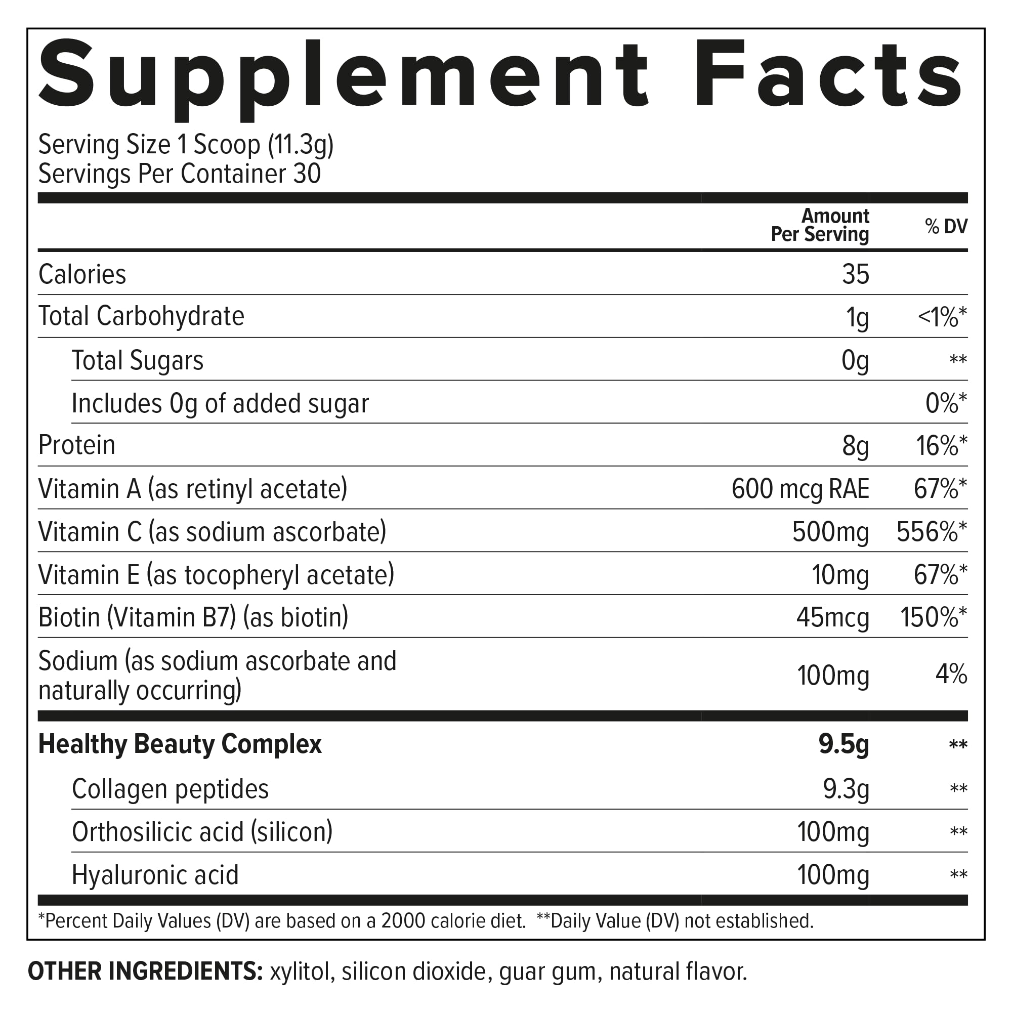 Essential Nutrition Collagen Skin daily scoop demonstrates convenient serving for routine use.