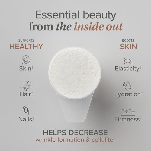 Essential Nutrition Collagen Skin being stirred into coffee shows easy daily integration.