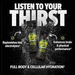 Essential Nutrition Hydrolift electrolyte bottle with lemon flavor for daily hydration