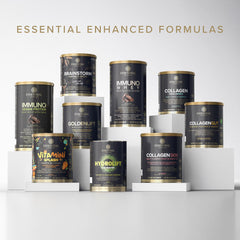 18.2oz Immuno Vegan tub provides generous plant-based protein supply