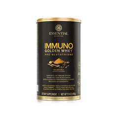 Essential Nutrition Immuno Whey bottle close-up for easy post-workout refuel.