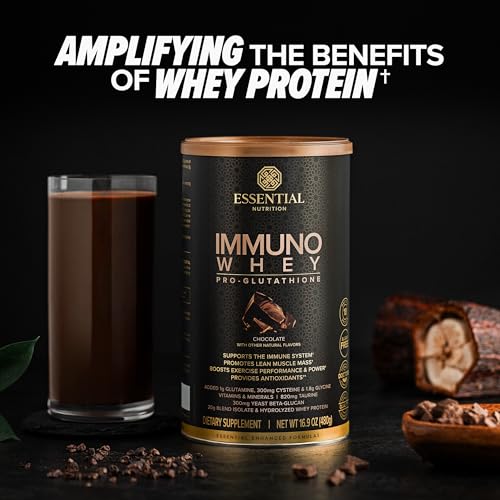 Immuno Whey powder being scooped for quick, easy shake mix