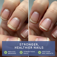 Hair growth-focused image featuring Essential Source Biotin