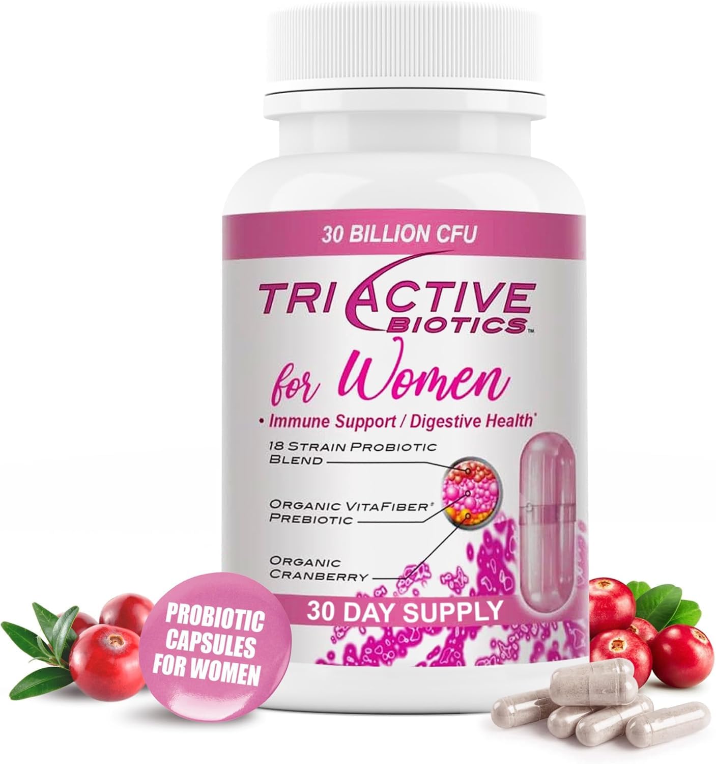 Essential Source Triactive Biotics bottle shown for daily wellness support.