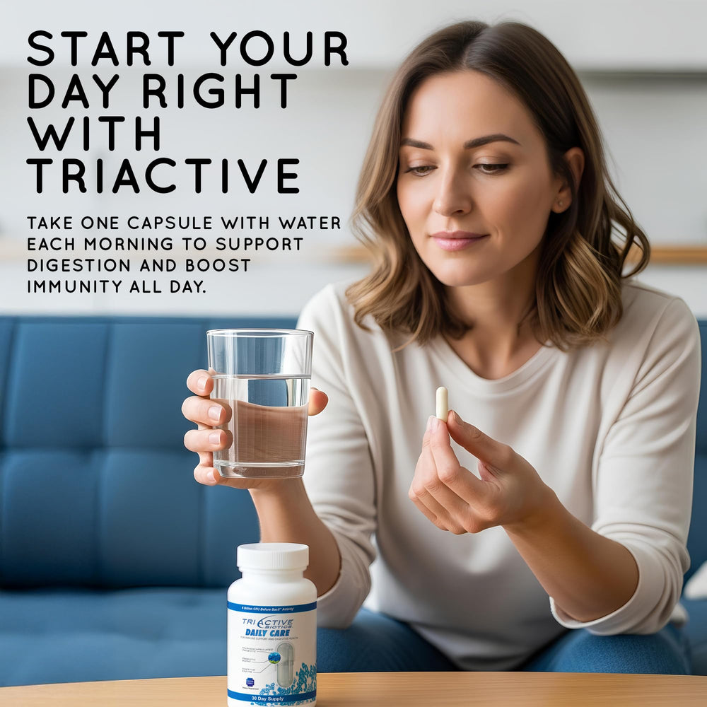 TriActive Biotics Daily Care promotes immune support through a healthy gut environment.