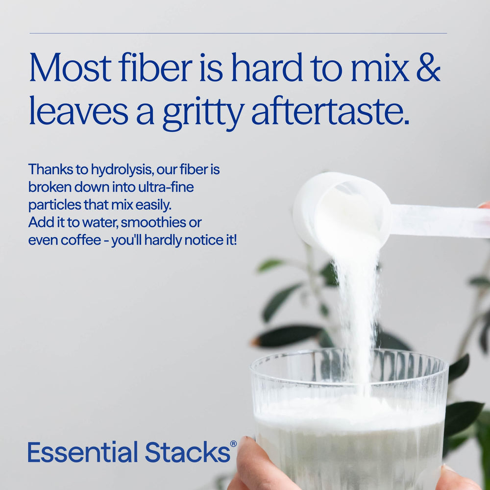 Bottle and label closeup communicates gluten free and non GMO ingredients.