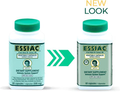 Essiac capsules close-up highlights concentrated plant nutrients for easy daily intake.