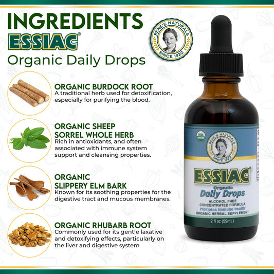 Close-up of the Essiac daily drops dropper for easy dosing.