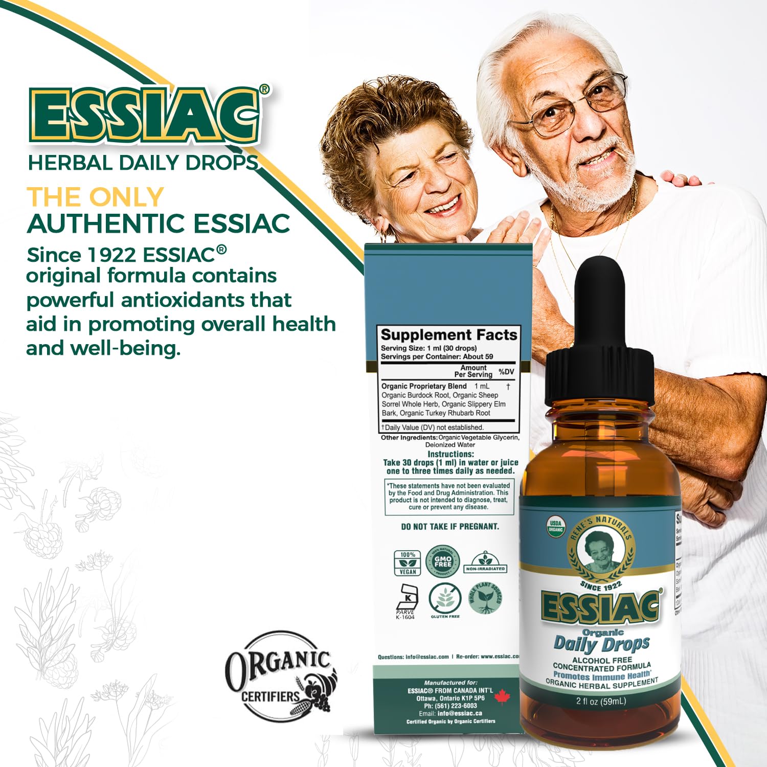 Measuring a 1 ml dose with the Essiac dropper.