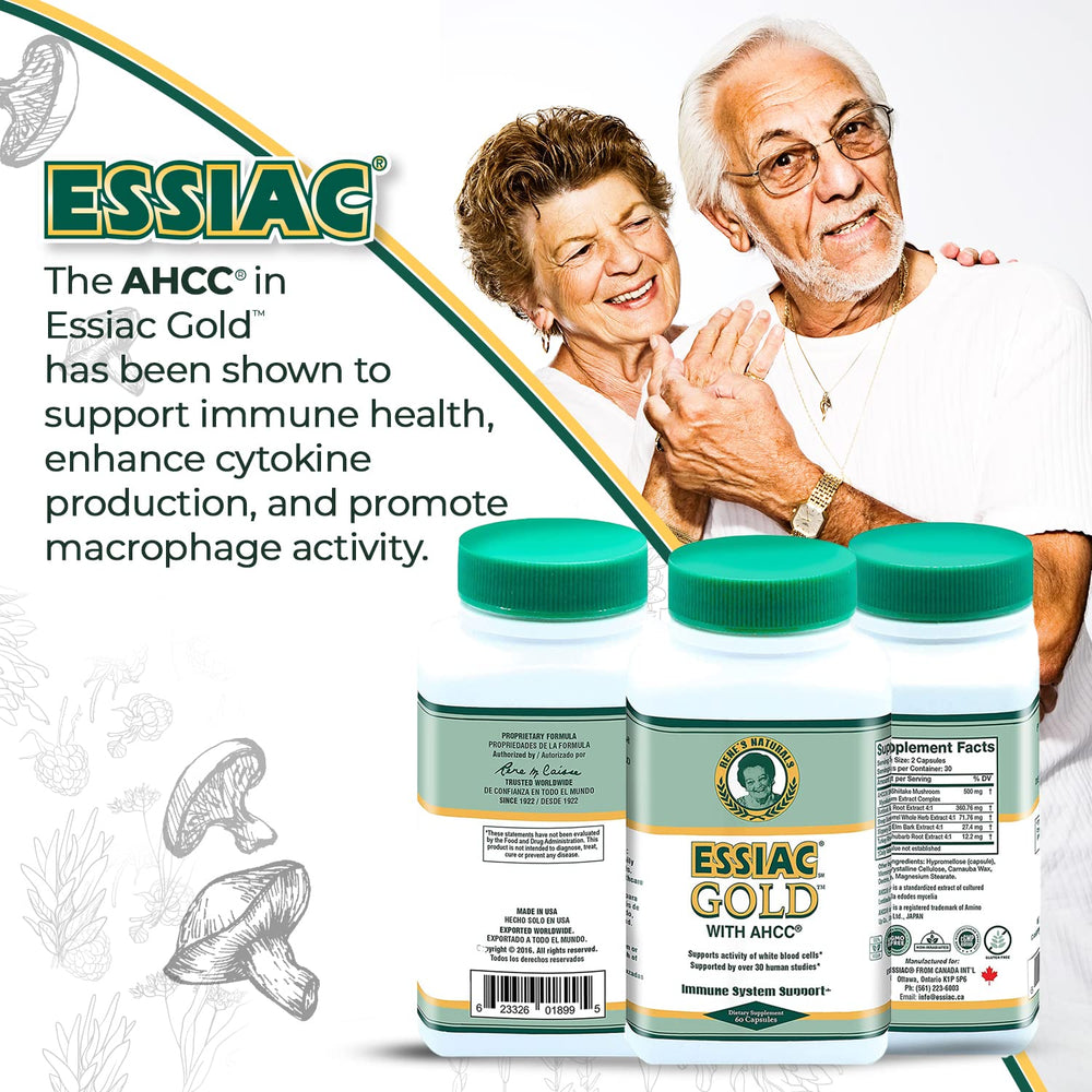Essiac Gold on wooden surface in daily-use scene.