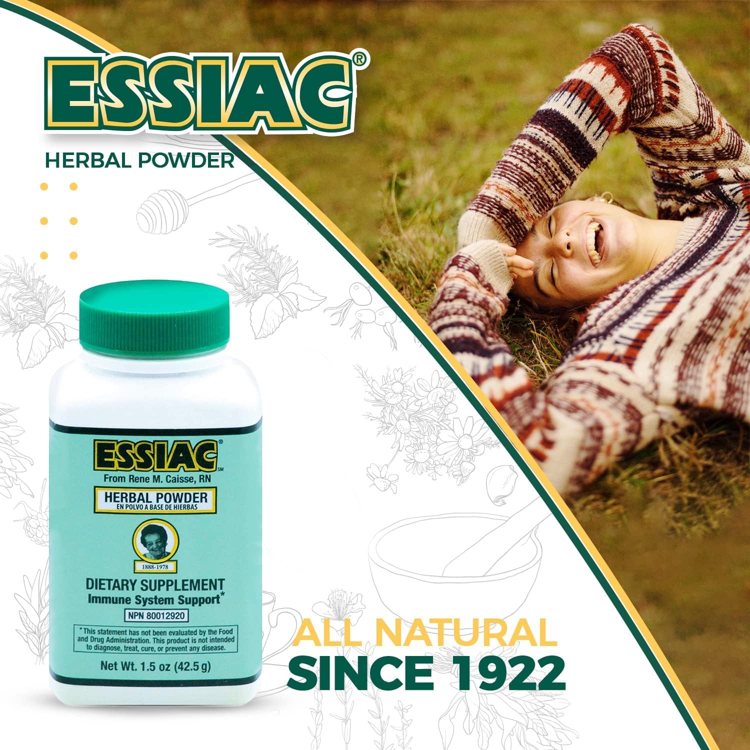 Essiac heritage 1922 formula, traditional herbal blend with a long history.