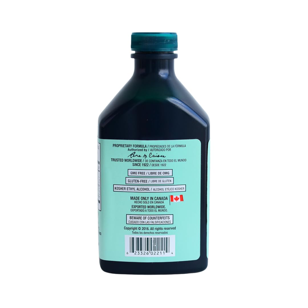 Essiac Original Herbal Liquid Extract amber bottle preserves potency and freshness for daily use.