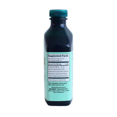 Essiac Original Herbal Liquid Extract label close-up reveals the authentic formula and botanicals.