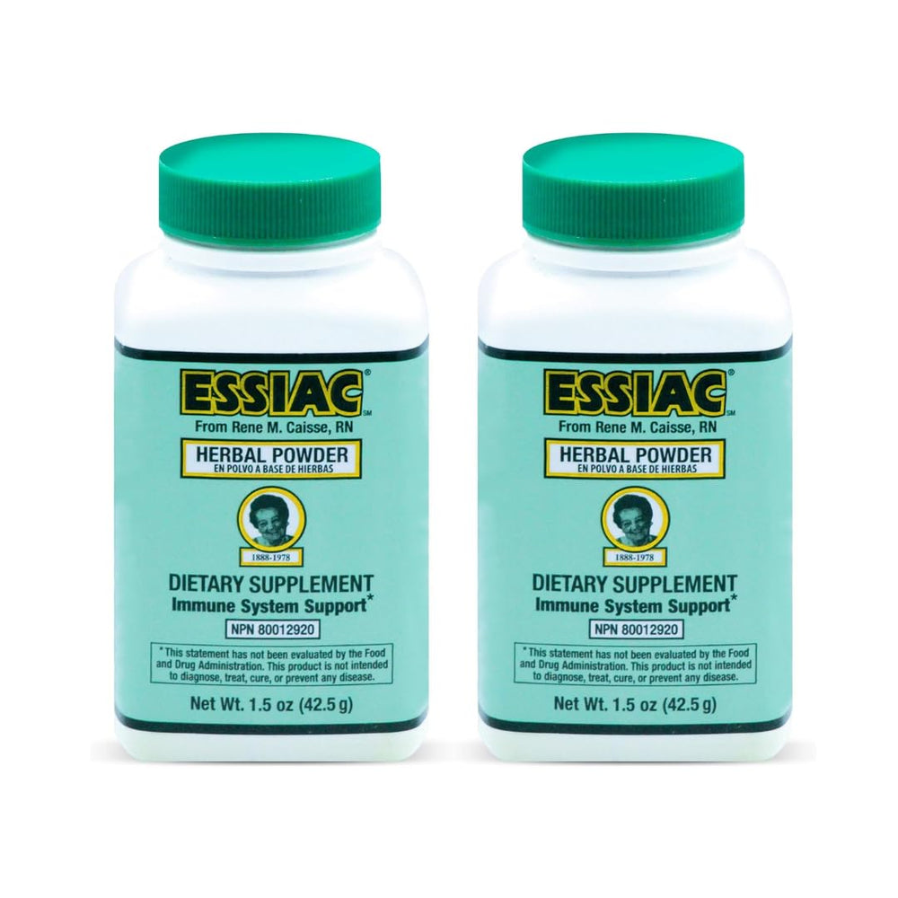 Essiac Original Herbal Tea Powder bottle, a classic antioxidant-rich daily ritual.
