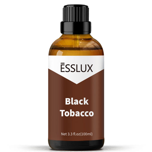 ESSLUX Black Tobacco Fragrance Oil bottle pour for diffusion and ambience