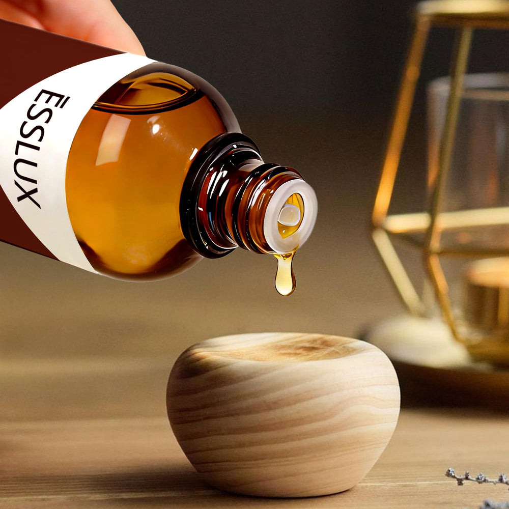 ESSLUX Black Tobacco Fragrance Oil reed diffuser display