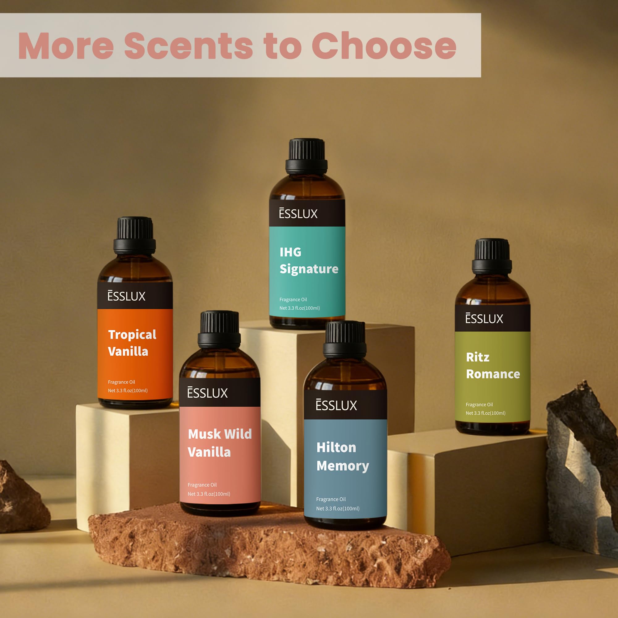 ESSLUX Musk Wild Vanilla massage blend enhancing calming sessions