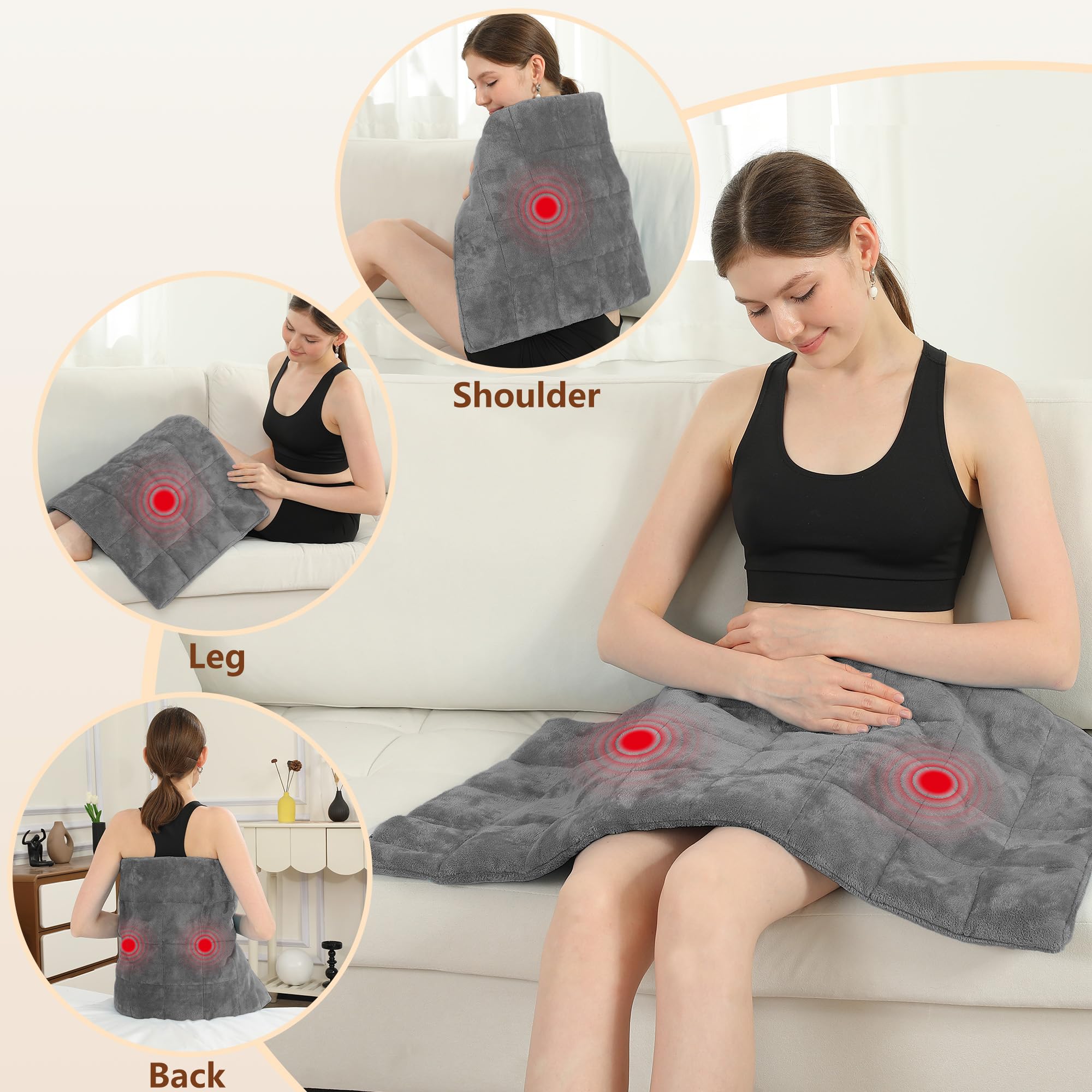ESTINGO massager modes provide gentle vibration to ease tense neck muscles.