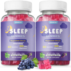 esverco Sleep Gummies bottle front for a restful night and easy nightly routine.