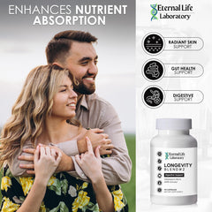 Label and packaging of Eternal Life Laboratory probiotics for clarity
