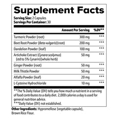 Milk thistle powder included in LiverLight Detox for antioxidant support