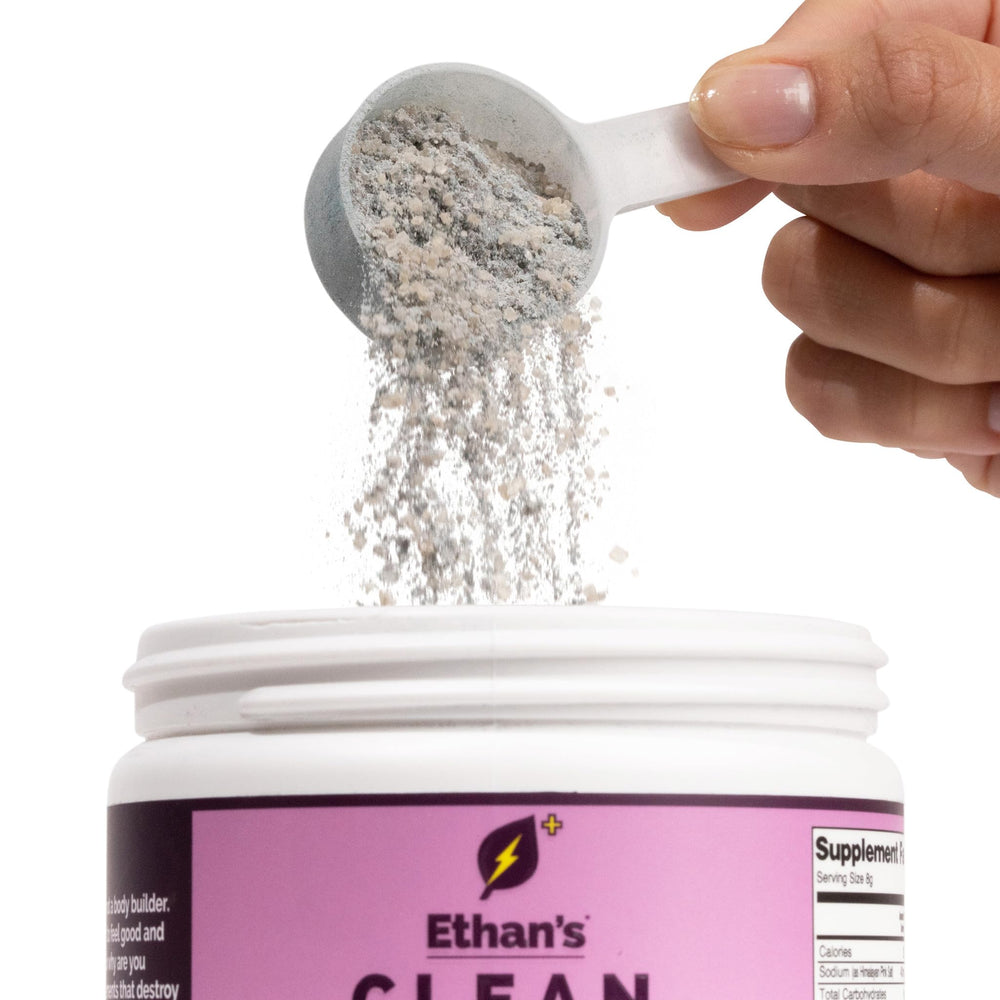A setup of Ethan's Feel Good mixer for on-the-go hydration.