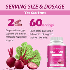 Usage after meals showing Etheray Beet Root Capsules being taken