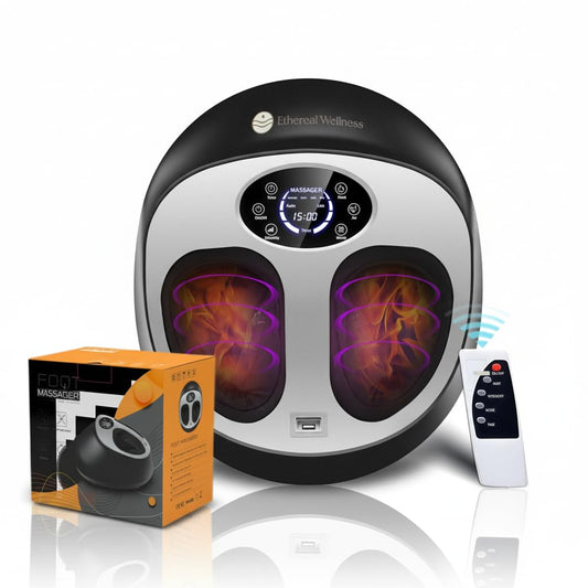 Ethereal Wellness Shiatsu Foot Massager front view for at-home relaxation.