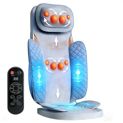 Ethereal Wellness shiatsu neck and back massager on chair for neck and back relief.