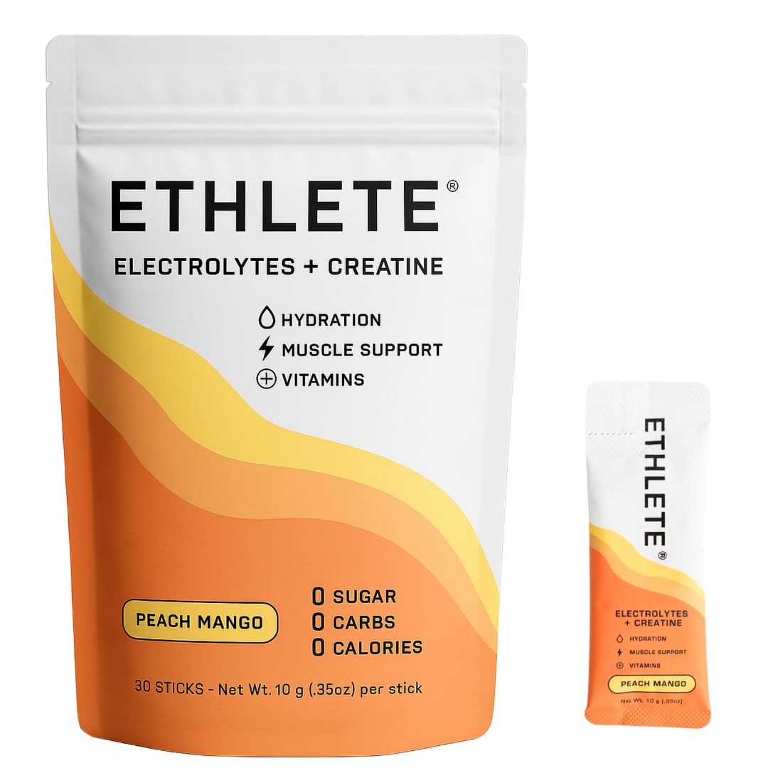 Ethlete Electrolytes front pack enables on-the-go hydration with a clean mineral blend.