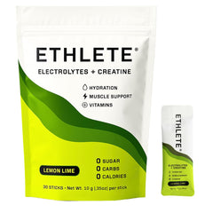 Ethlete electrolytes lemon lime bottle for training hydration