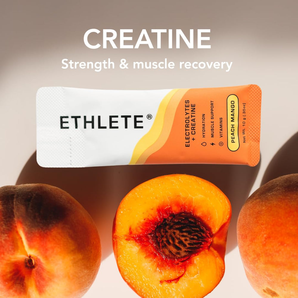 Ethlete Electrolytes serving idea with water bottle for workouts.