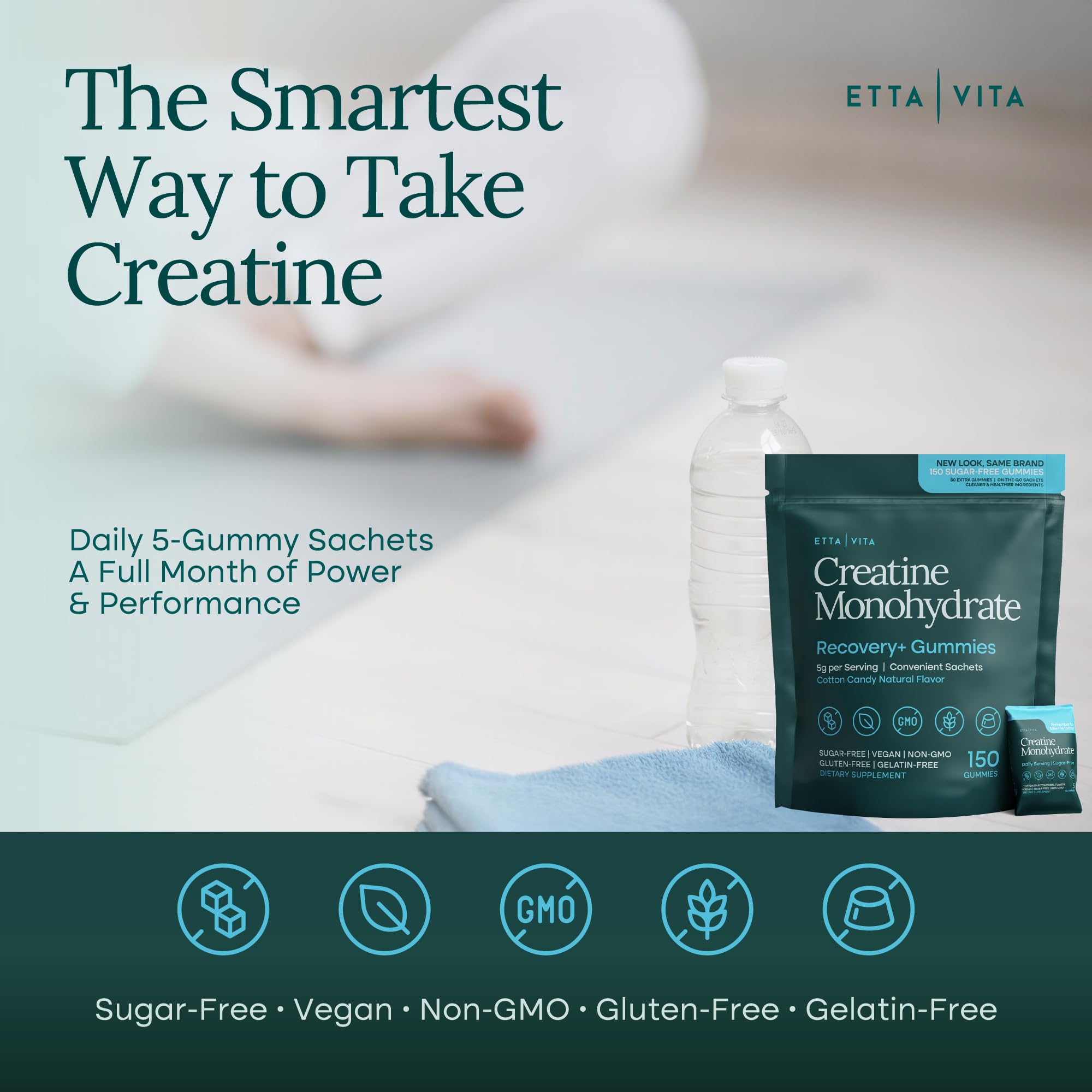 Etta Vita bottle featuring GMP seal, emphasizing purity and quality.