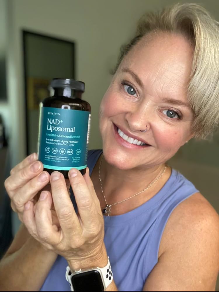 Etta Vita NAD+ bottle styled for daily wellness routine.