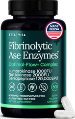 Etta Vita potent nattokinase bottle illustrating digestive support blend