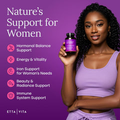 Etta Vita Primal beef organ uterus capsule supports hormonal balance and comfort.