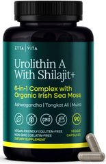 Etta Vita Urolithin-A Complex bottle for daily energy and cellular wellness.