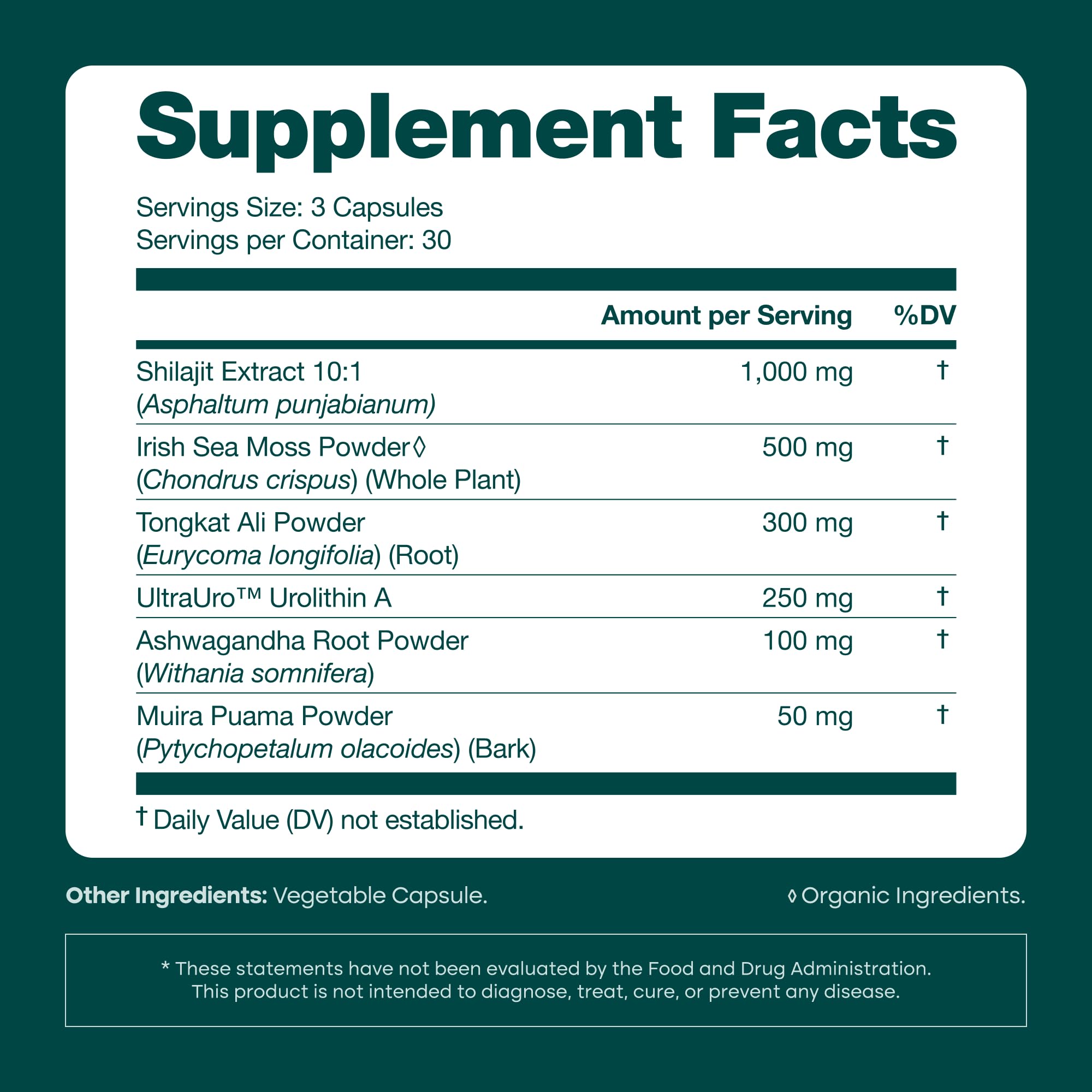 Etta Vita USA-made facility label indicating quality and third-party testing.